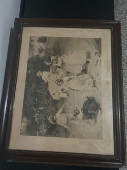 Arthur John Elsley Golden Hours Framed Vintage Print Antique Children Pony Dog