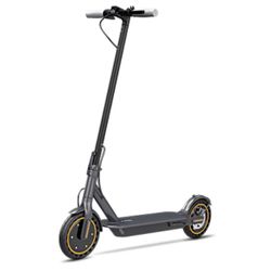 8.5" Solid Tires, Quadruple Shock Absorption, Up to 19 Miles Long-Range, 19 Mph Top Speed, Portable Folding Commuting Scooter for Adults, Double Braki