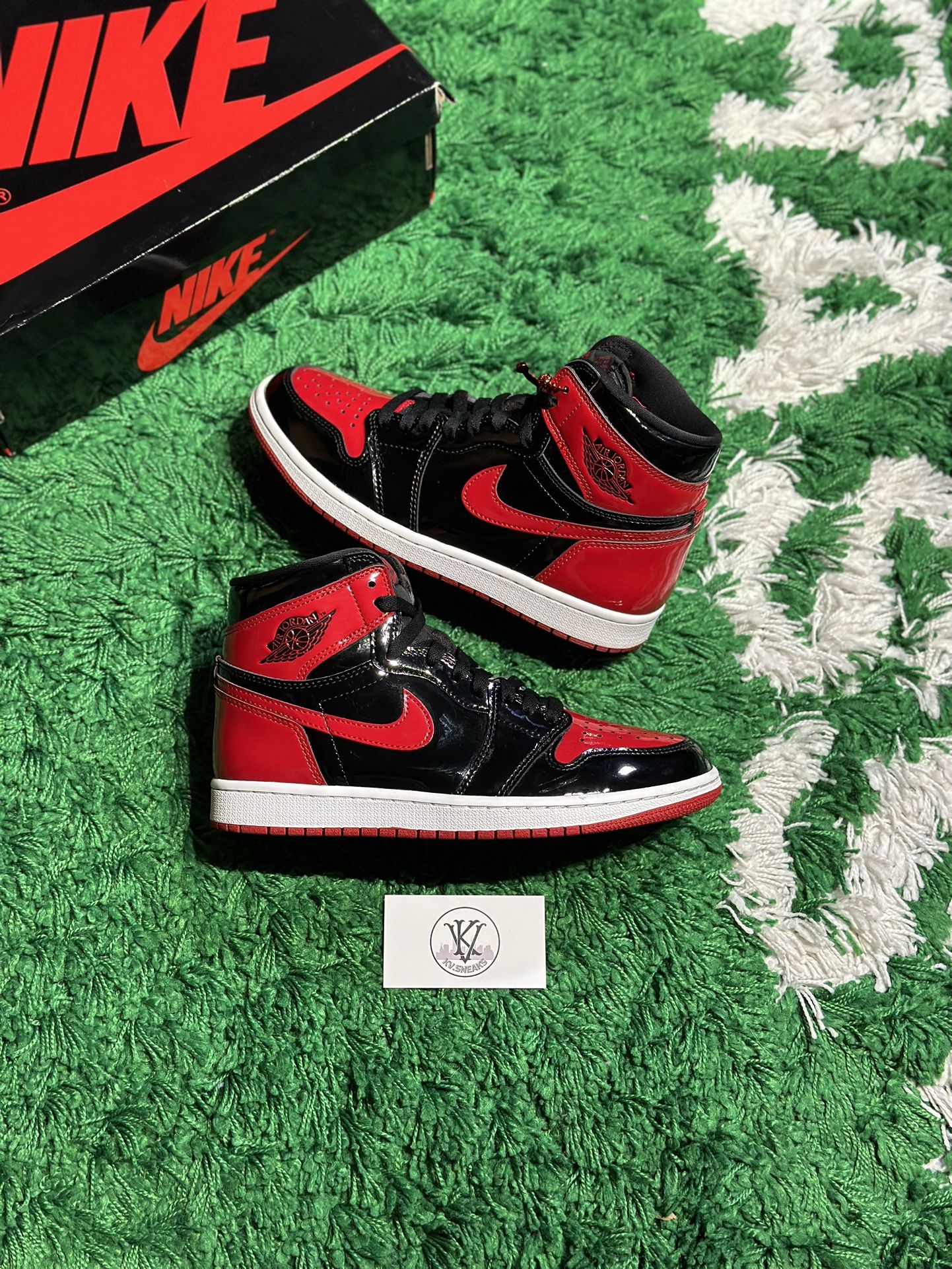 Size 8 - Jordan 1 High Patent Bred