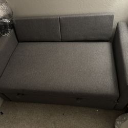 Pull Out Comfy Couch Two Seater Love Seat Couch Grey Couch Grey Pull Out 