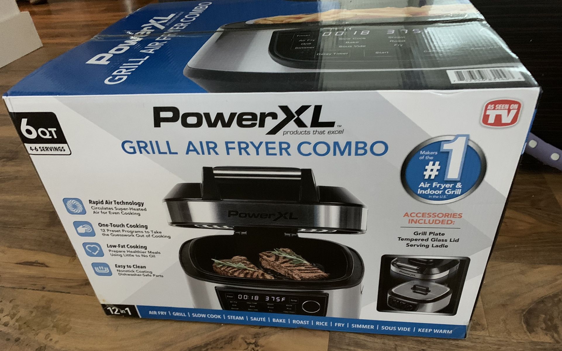 New Power XL Grill air fryer Combo