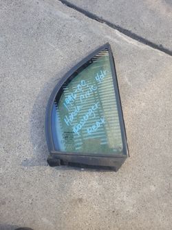 1996-00 Honda Civic 4dr Passenger Rear Door Quarter Glass