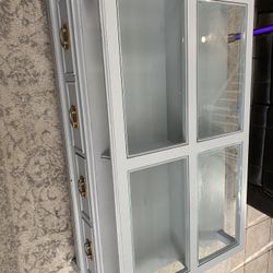 Glass/Wood Coffe Table