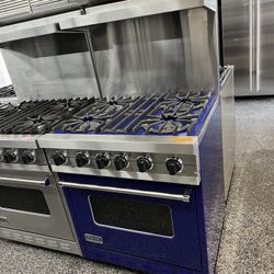 Cobalt Blue Viking Professional 30” Wide Gas Range Used