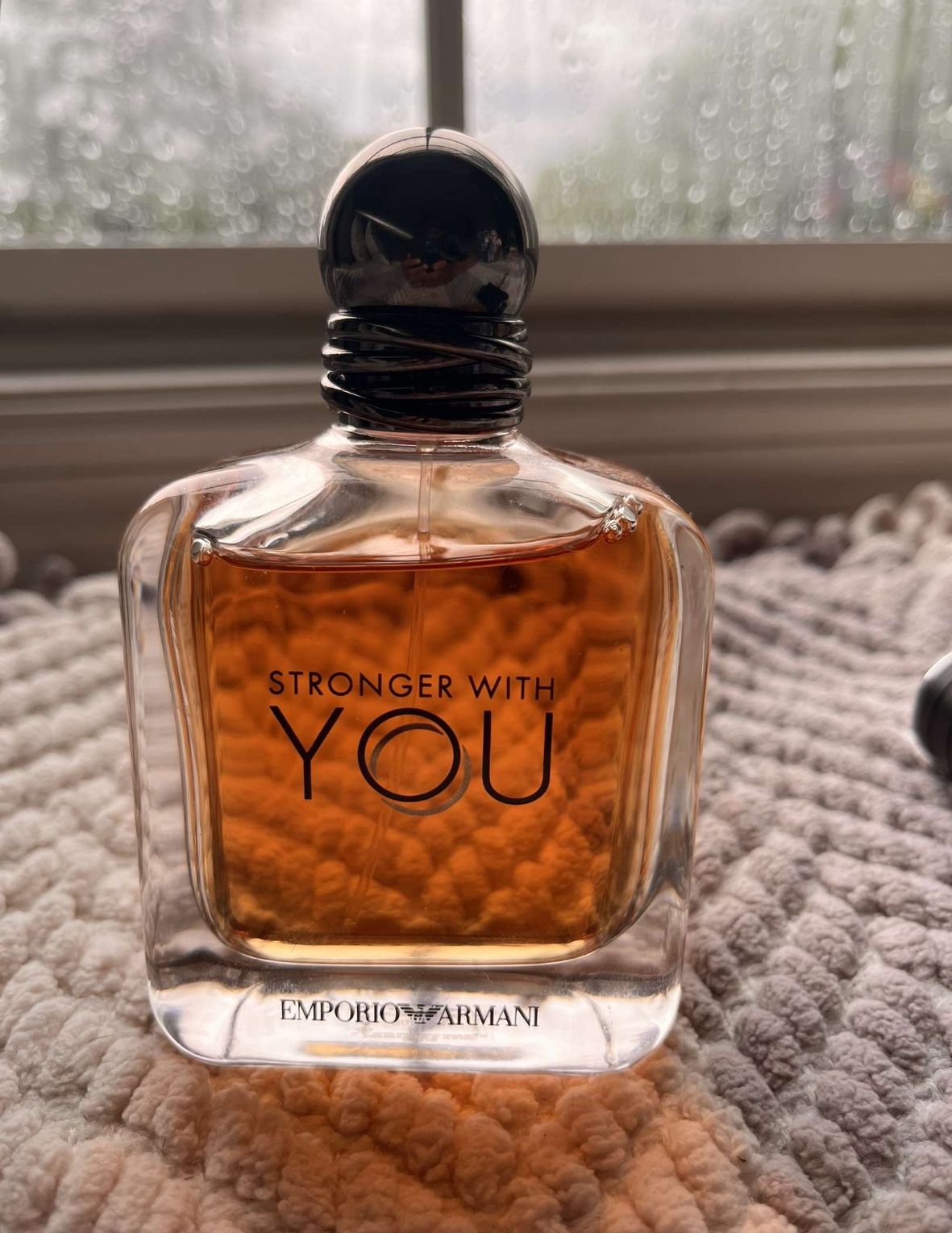 Stronger With You 3.3 Oz Bottle Barley Used Azzaro Most Wanted Sample Bottle