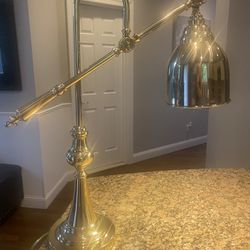 Brass Adjustable Pharmacy Desk Lamp