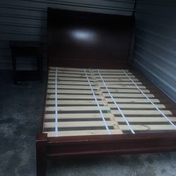 Full Size Wood Bed Frame - Solid Wood