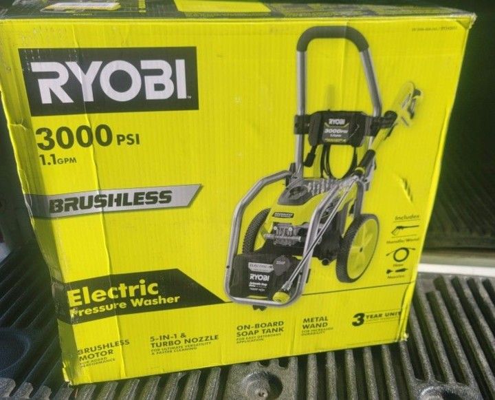 RYOBI
3000 PSI 1.1 GPM Cold Water Electric Pressure Washer
