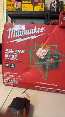 Milwaukee M12 Green Laser Kit 360° 3-Plane