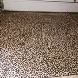 Cheetah Area Rug And Door Mat