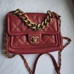 Red Leather Bag 