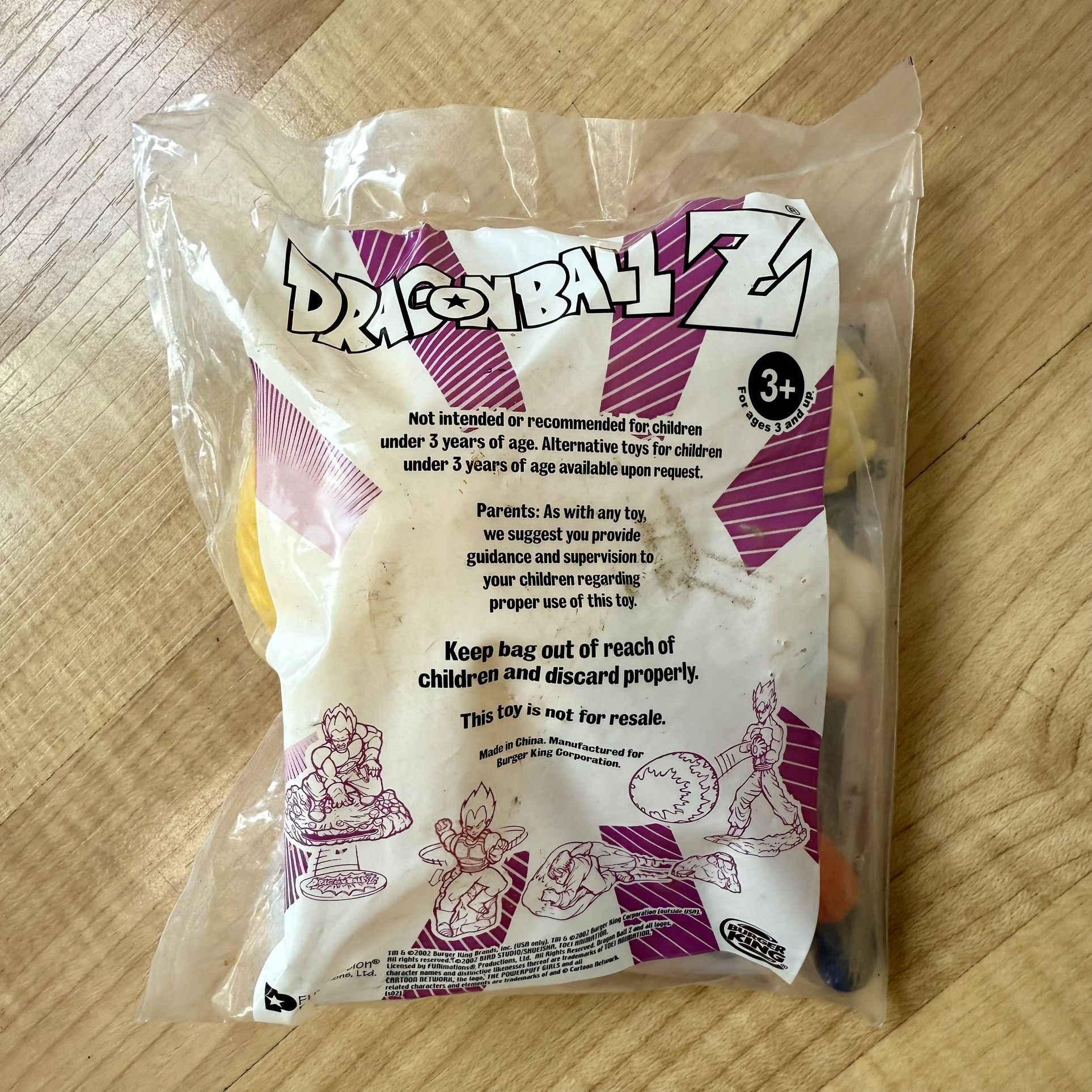Vintage 2002 McDonalds Happy Meal Toy - Dragonball Z SS Goku 1 Of 4