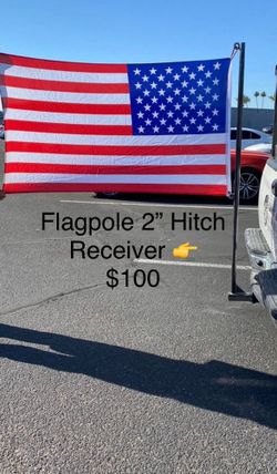 flagpole holder for hitch