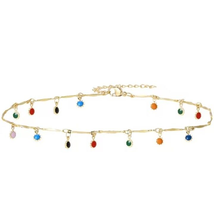 Candy Color Tassle Necklace For Women