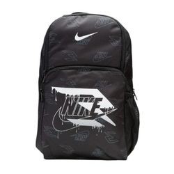 Nike Graphic Print Backpack Black White Anthrocite NWT