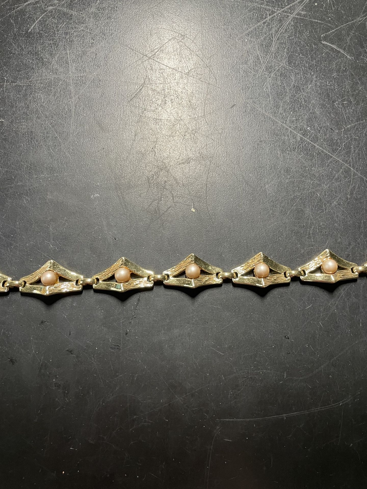 Vintage costume pearl Adjustable Choker