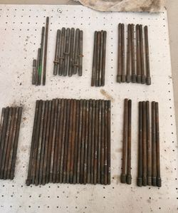 vw early original engine case studs