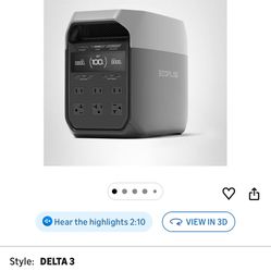 ECOFLOW DELTA 3 Portable Power Station