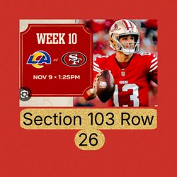 49er vs Rams Nov 9th