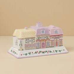 Lenox Spice Village Covered Butter Dish
