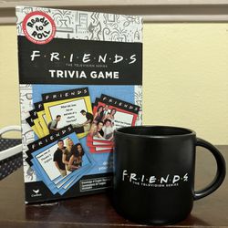 Friends The TV Show Trivia Game and Coffee Mug Bundle - New