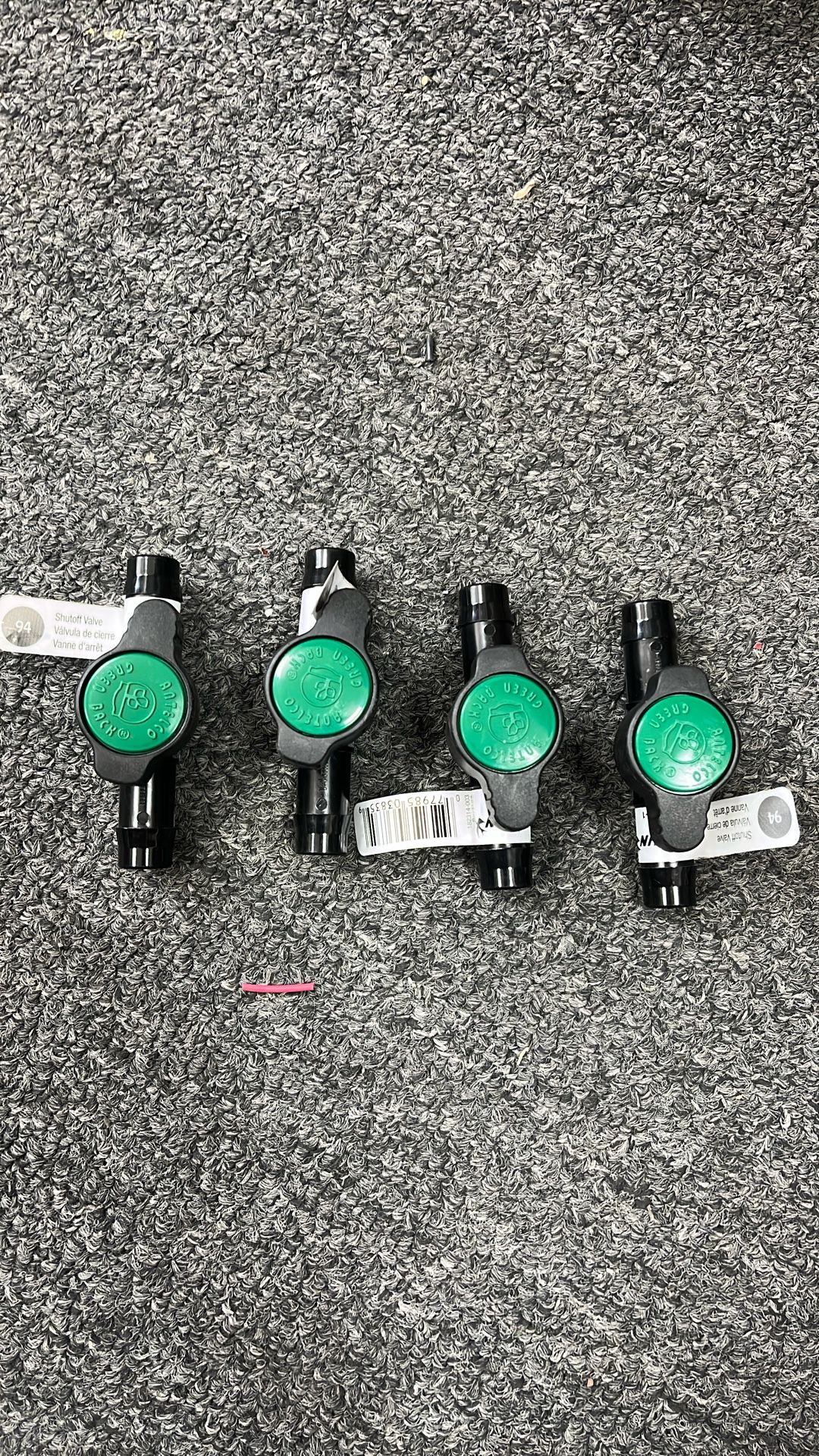 4pack 1/2 In Barbed On/off Valve For Drip