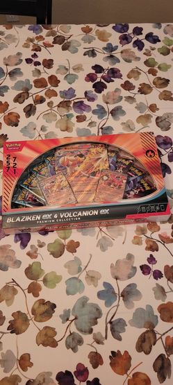 Blaziken EX And Volcanion EX Premium Collection Pokemon Box