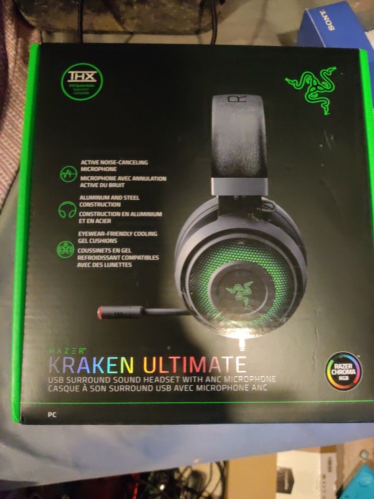 Razer Kraken Ultimate THX Spatial SURROUND SOUND Gaming Headset.