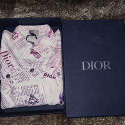 Dior X Daniel Arsham Newspaper Denim Jacket