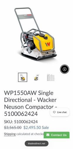 Wacker Neuson plate compactor