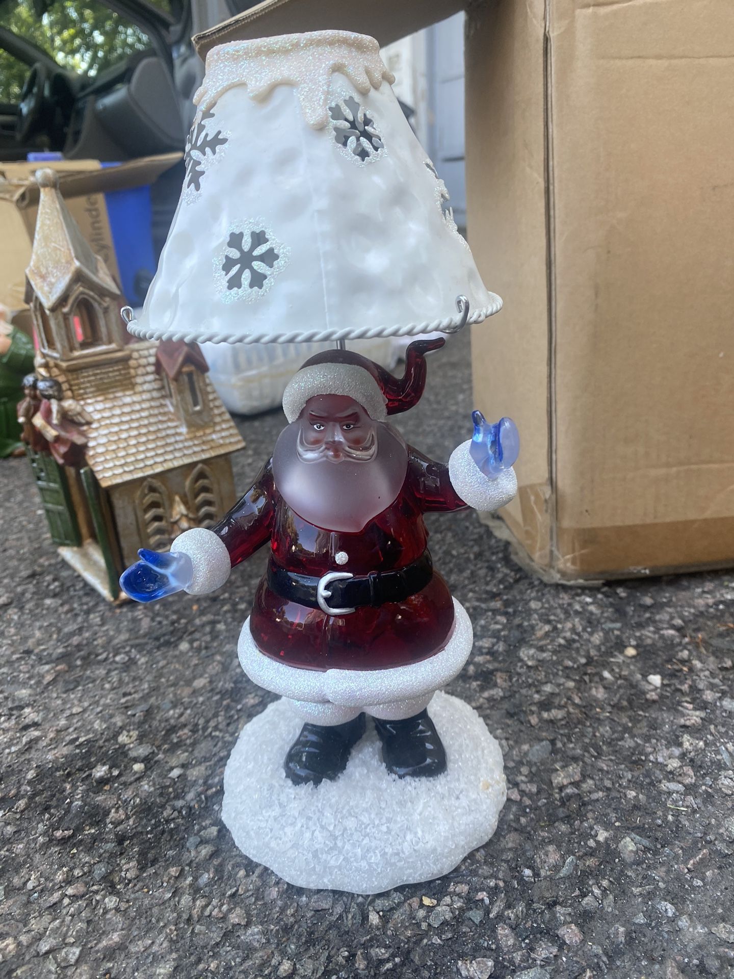 Santa/Christmas Themed Candle Lamp