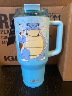 Igloo x Pokémon Squirtle evolution Tumbler with Handle