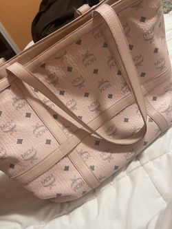 M C M pink bag