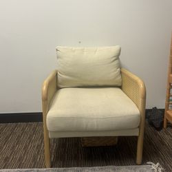 Rattan Accent Chair Cream