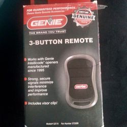 Genie 3 Button Remote - Garage Door Opener