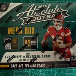 💥KABOOM 🏈💥 2025 Panini Absolute Football Mega Box - Sealed - 2 Available