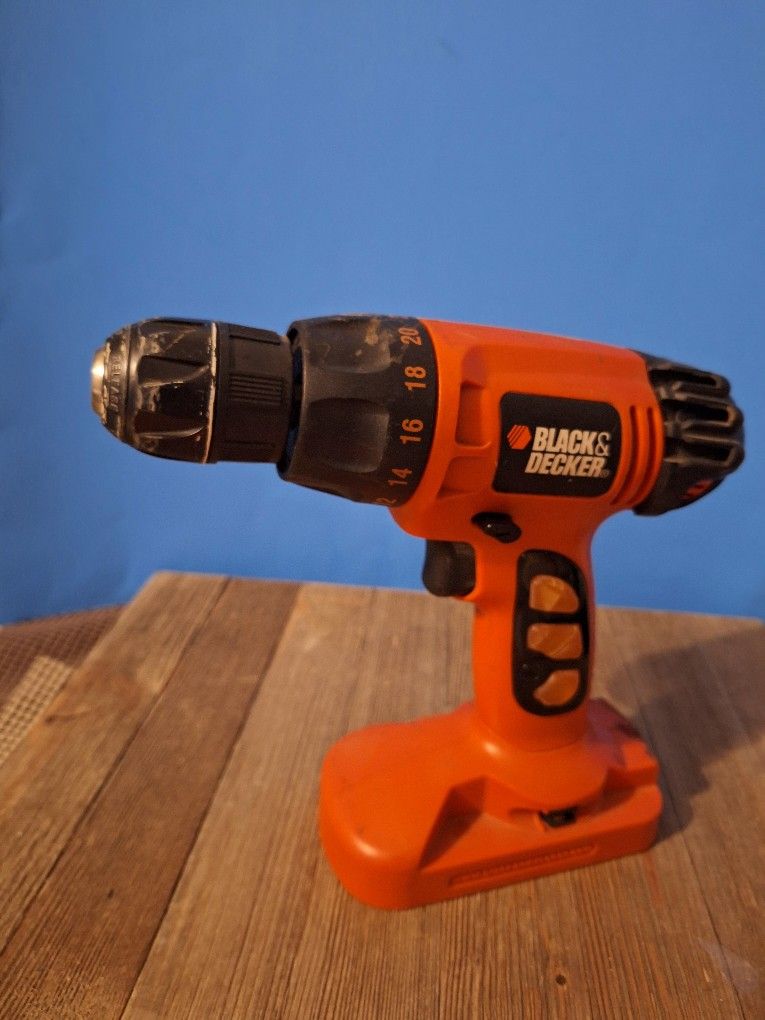 Black And Decker 18V Drill With Charger-$10.00