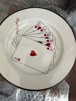 Vintage poker plates