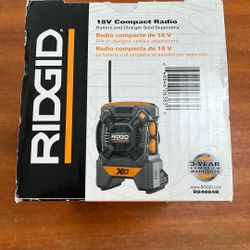 Rigid 18v Compact Radio - Tool Only