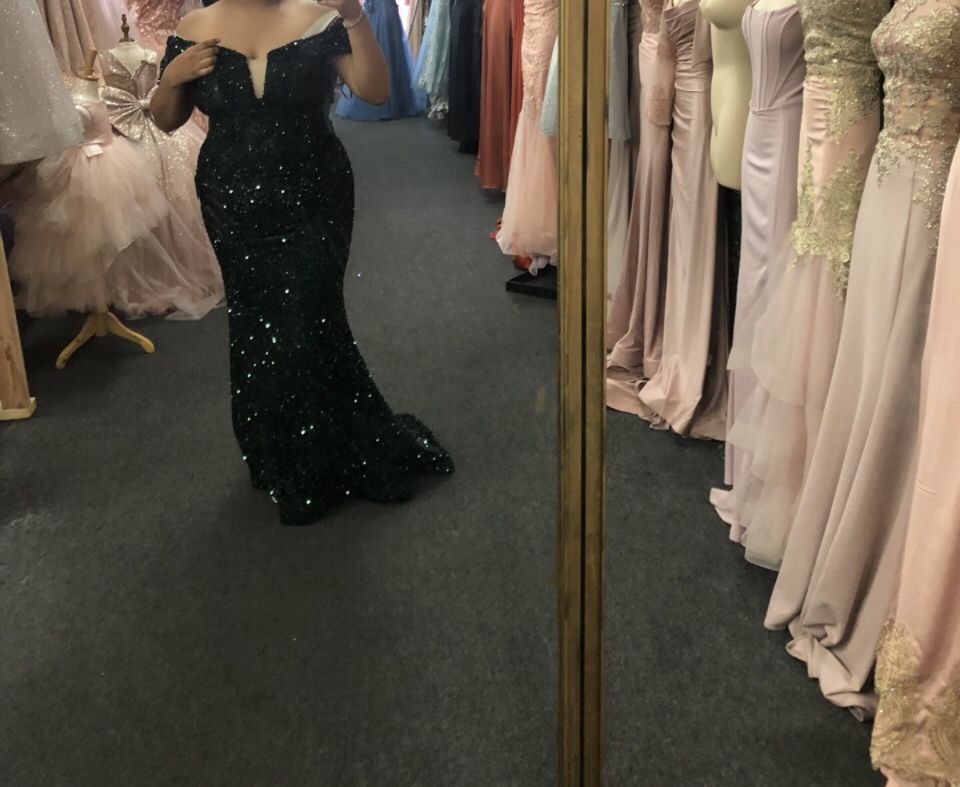 open lace back dress Black Sequin One-Shoulder Keyhole Lace-Up Long Prom Dress  Modsele