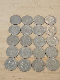 20 Eisenhower Dollars Collectibles Coins And 4 Bicentennials Dollars Coins Collectibles 
