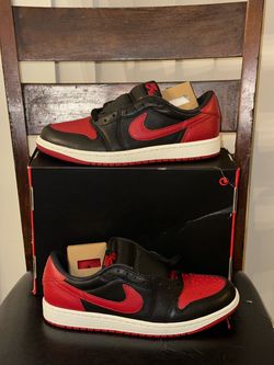 NEW NIKE AIR JORDAN 1 RETRO LOW OG Sz 8 Banned Sneakers