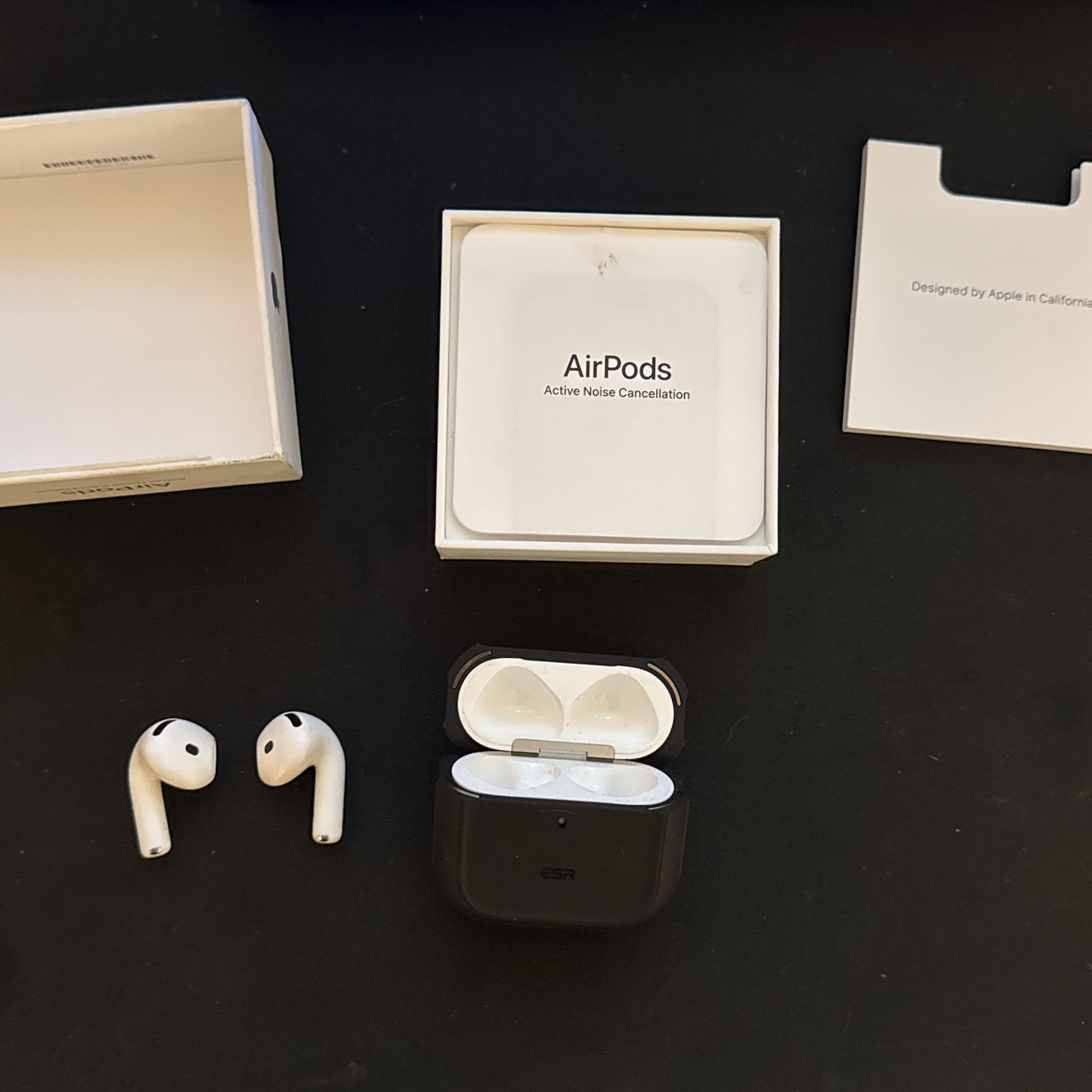 Apple AirPods 4 Active Noise Cancellation with ESR Hard Case
