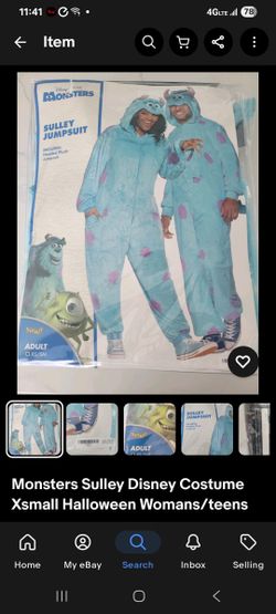 Sulley Monsters Disney XSmall Womans/teens