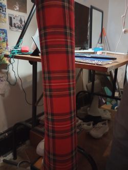 Vintage Burberry coated canvas ,red plaid seasonal chec dead stock ,TB monogrammed