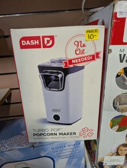 Dash Turbo Pop Hot Air Popcorn Maker No Oil Needed 1100 Watt Kitchen Appliance