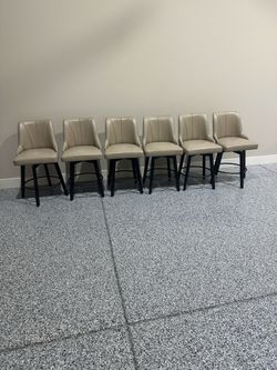 6- swivel counter barstools