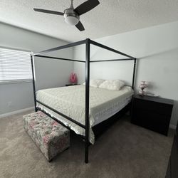 Black King Bed Frame  