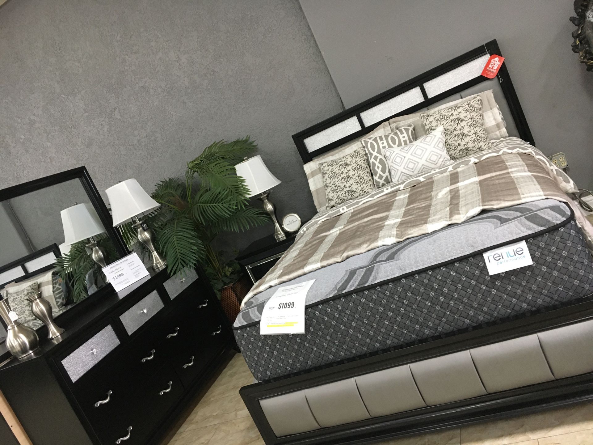 4pc. Bedroom Set w/Mattress