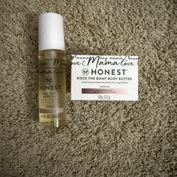 Honest body cream and oil